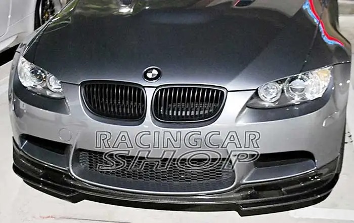 3D Style Real Carbon Fiber FRONT LIP SPOILER 3pcs/set for BMW 3-Series E93 E92 M3 bumper 2008-2013 B156