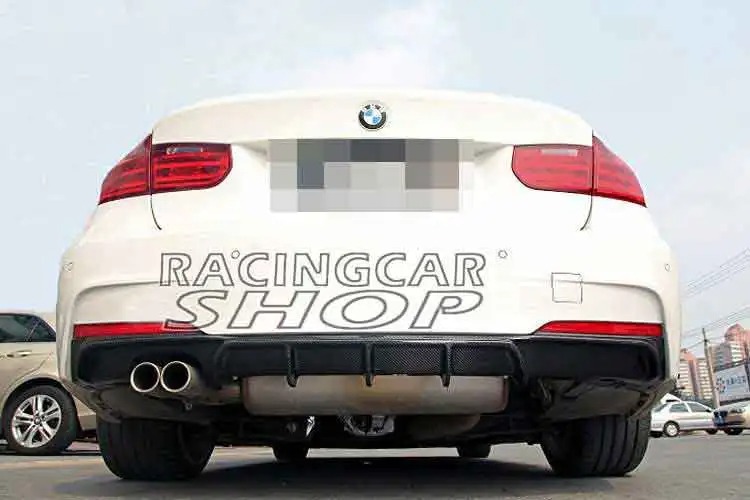 P Style REAR DIFFUSER FOR BMW F30 3-SERIES SEDAN M-TECH M-Sport BUMPER 320i 328i B158F