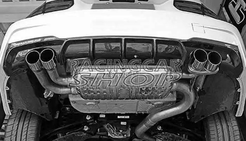 UNPAINTED P Style REAR DIFFUSER 4pipes FOR BMW 3-Series F30 M-TECH M-Sport BUMPER 320i 328i 335i 2012UP B159F