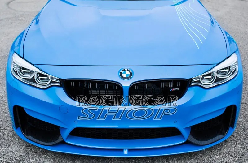 UNPAINTED M P Stye Front Splitter Spoiler For BMW F80 M3 F82 F83 M4 Front Bumper 2014UP B165F