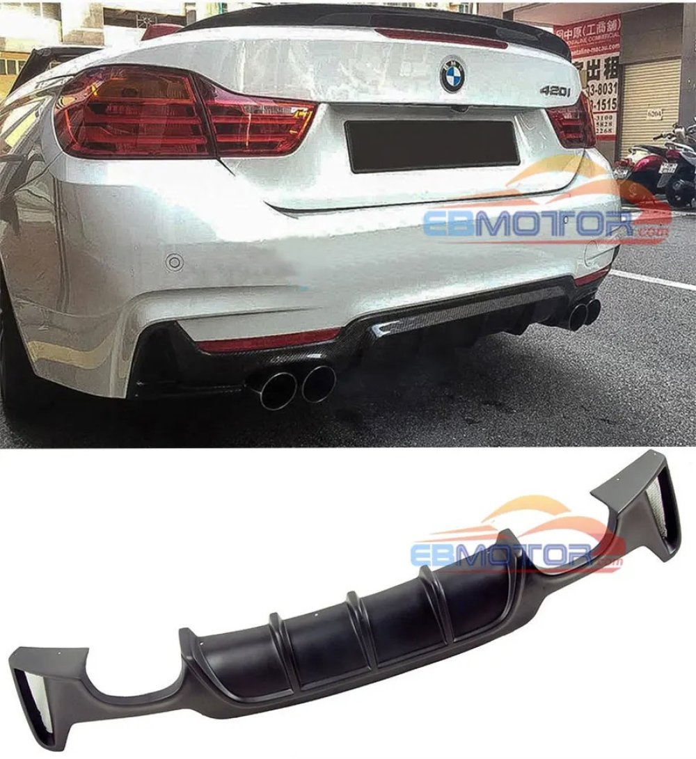 UNPAINTED  Rear Diffuser For BMW F32 F33 F36 420i 428i For Use With 4-Tip Exhausts B167F