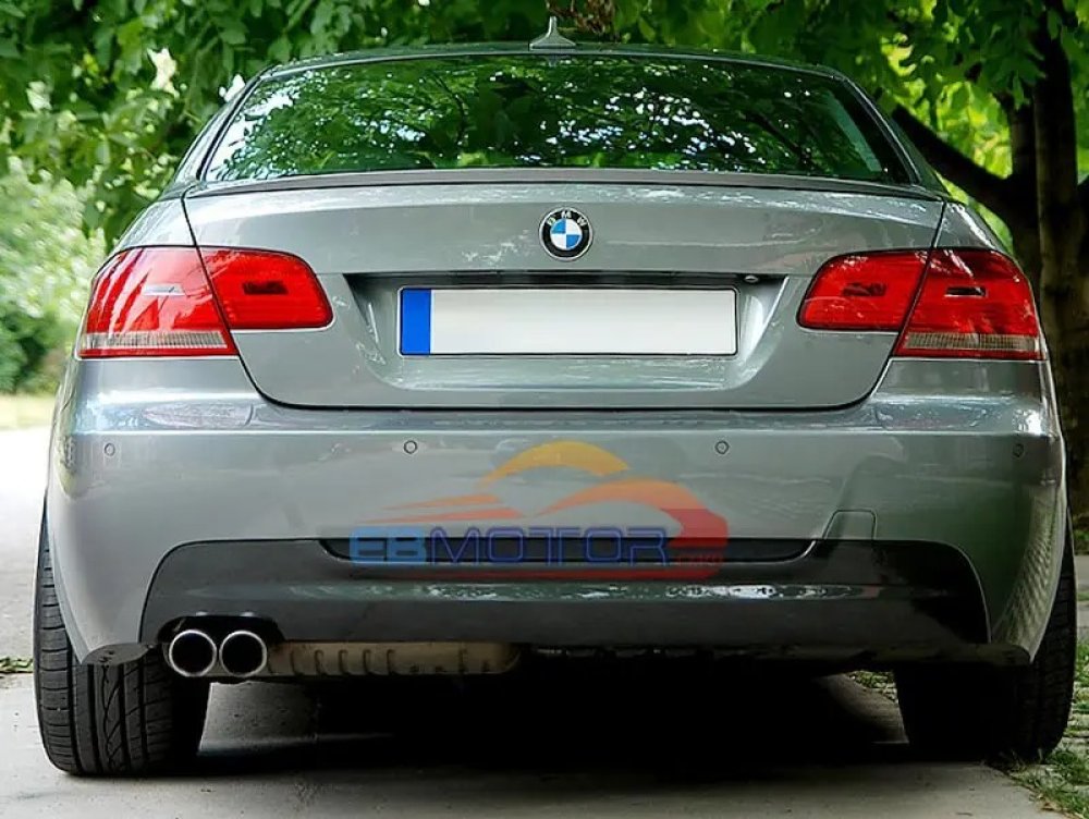 Carbon Fiber Single Side DUAL Exhaust Rear Diffuser for BMW 3Series E92 Coupe 328 330 Mtech M-Sport Single side Model 07-12 B178