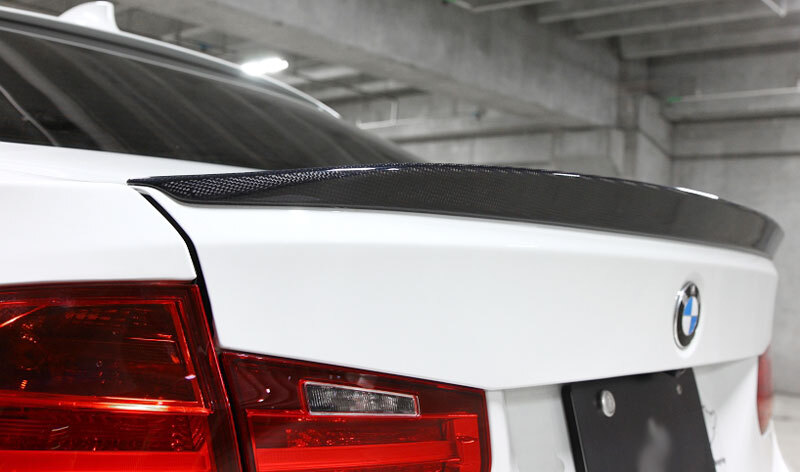 3DStyle Real Carbon Fiber Trunk lip Spoiler Wing For BMW 3-Series F30 Sedan 12UP