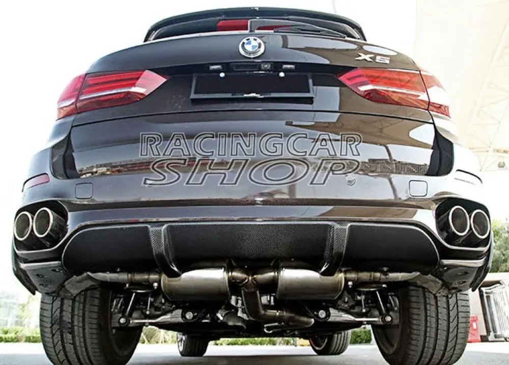 Real Carbon fiber Rear lip diffuser for BMW F15 X5 M-tech M-Sport bumper 2014up B181