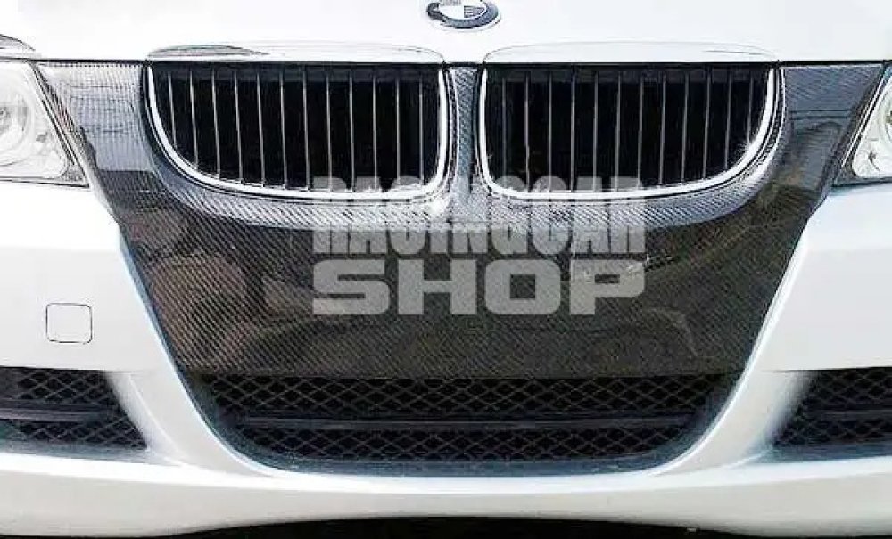 Real CARBON FIBER BUMPER MOLD COVER for BMW E90 E91 3 SERIES 2006-2008 B209