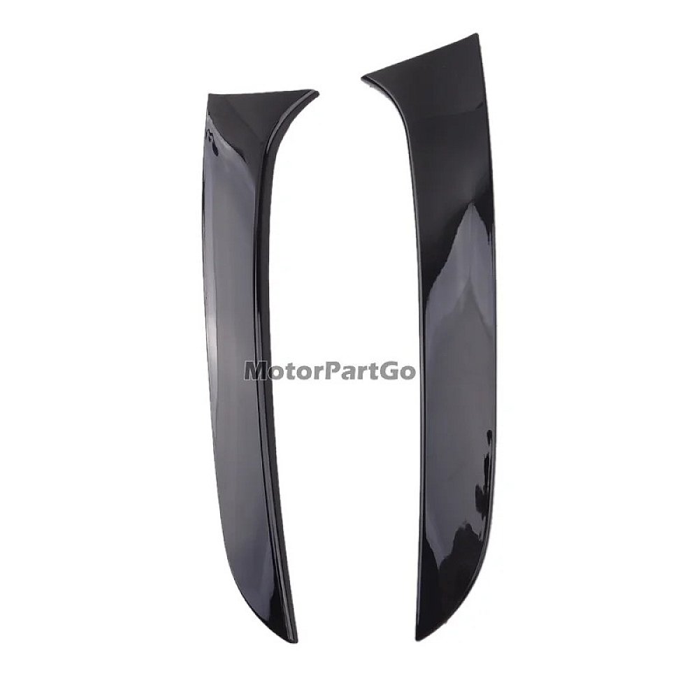 1 Pair Car Rear Window Side Canard Spoiler Splitter Fit for BMW 1 Series F20 F21  2012-2019 Black ABS  B211F