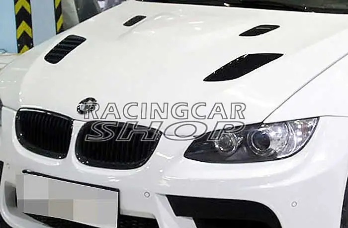 High Quality Matte Black Hood Vents by Autotecknic for BMW M3 E92 E93 E90 2008-2013 B214F