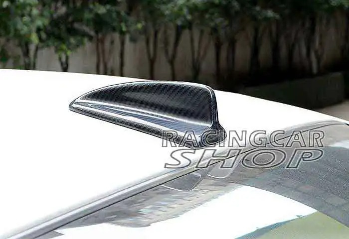 Real Carbon Fiber Shark Fin Antenna TRIM COVER For BMW E46 E90 E92 M3 E82 E84 04-12 B221