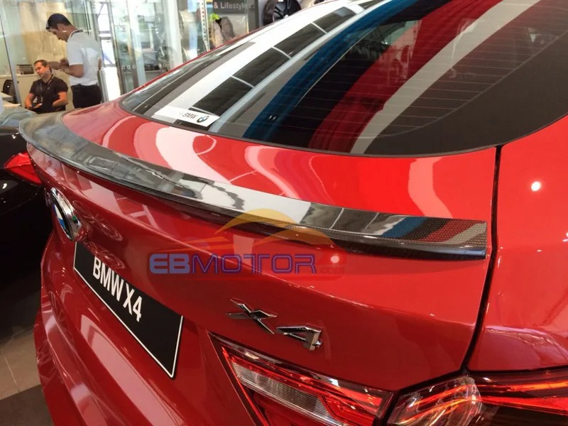 Real carbon fiber Rear Wing Spoiler Trunk Boot Lip Spoiler for BMW X4 F26 2014UP