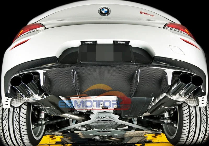 3D Style Real carbon fiber Rear Bumper Diffuser For BMW E89 Z4 M-Tech M Sport 2009UP B236