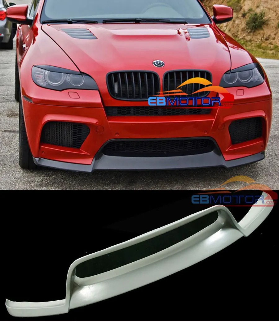 UNPAINTED FRONT LIP SPOILER SPLITTER FOR BMW E71 X6M E70 X5M X5 M X6 M 10 -14 B242F