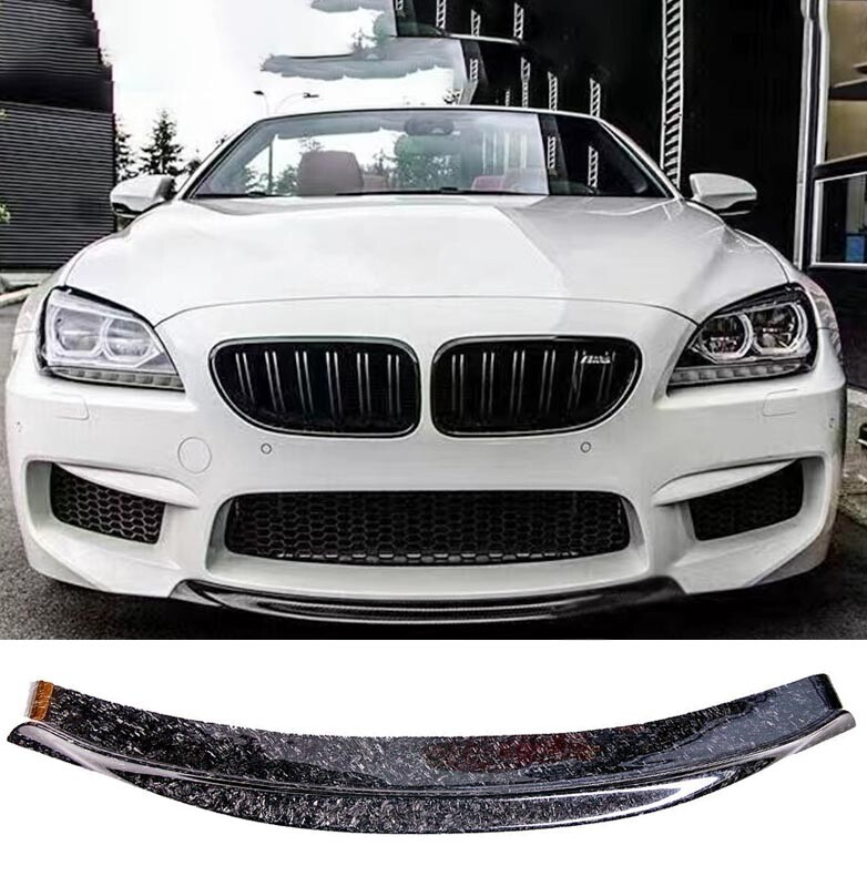 New Best Forged Real Carbon Fiber Front Lip Spoiler For BMW F12 F13 F06 M6 13UP