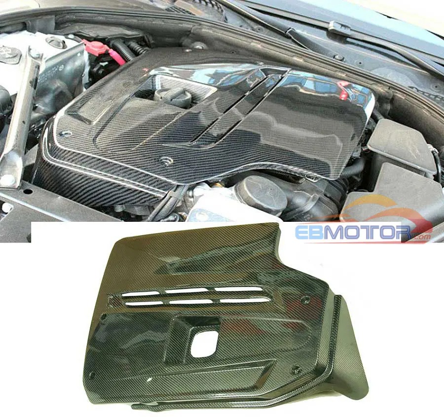 Real Carbon Fiber hood Air Inlet Box Housing Engine Cover trim For BMW F10 5Series 528I 535I Sedan 2011-2013 B248