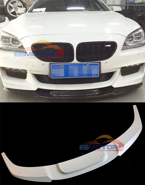 UNPAINTED Real Front Lip Spoiler For BMW F06 F12 F13 M Sport M Tech 2014UP B262F