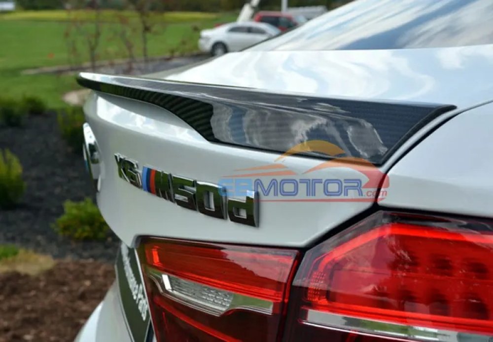 Performance Style Real Carbon Fiber Rear Trunk Boot Lip Spoiler For BMW X6 F16 2015UP B264