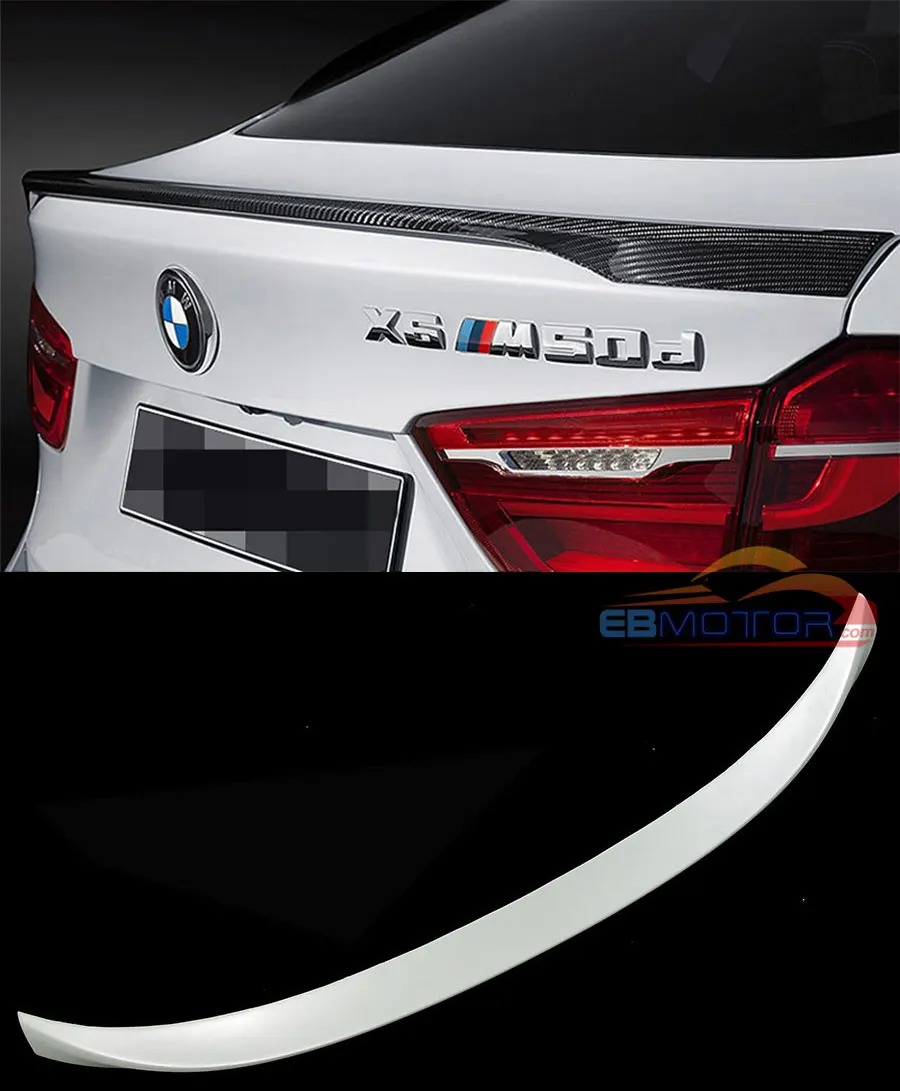 UNPAINTED Performance Style Rear Trunk Boot Lip Spoiler For BMW X6 F16 2015UP B264F