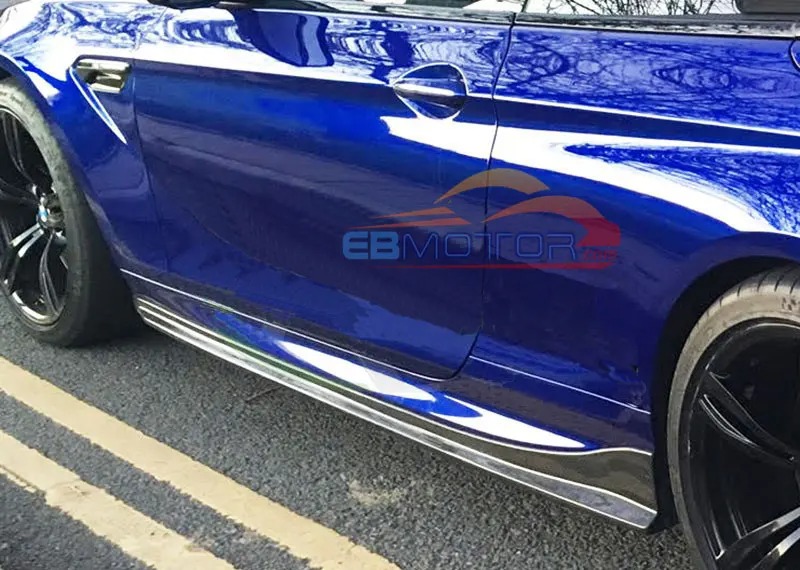 3D Style Real Carbon Fiber Side Skirts 1pair For BMW F12 F13 640i 650i M6 2Door M-Sport Package B267