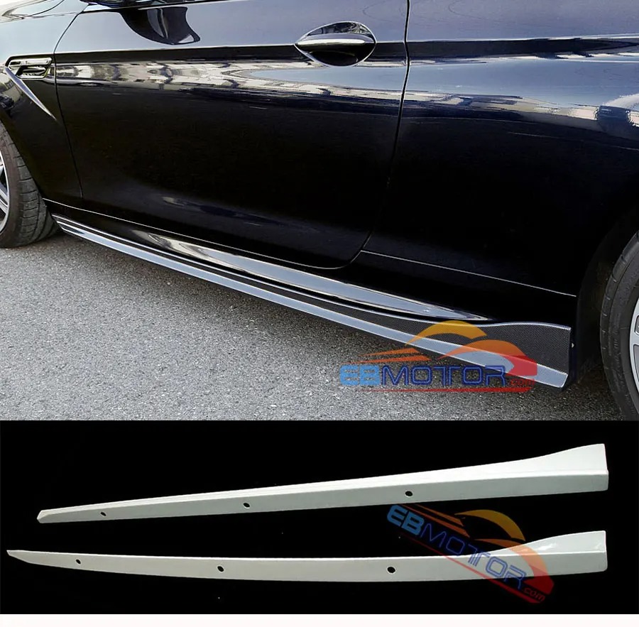 UNPAINTED 3D Style Side Skirts 2 Pcs For BMW F12 F13 640i 650i M6 2Door M-Sport Package B267F
