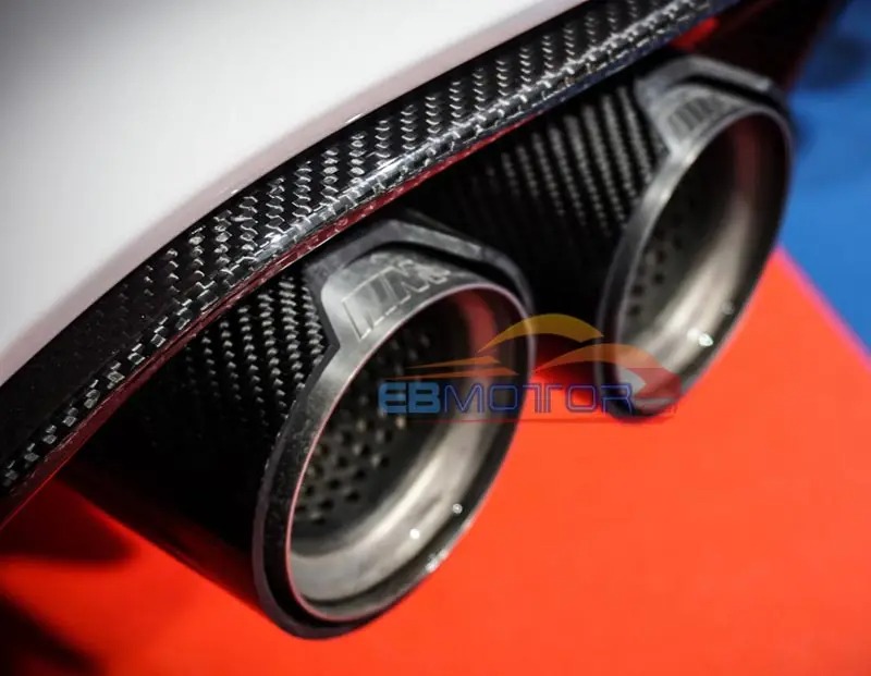 M sport Real Carbon Fiber Quad Exhaust Muffler Tips Pip 1pair for BMW B271W