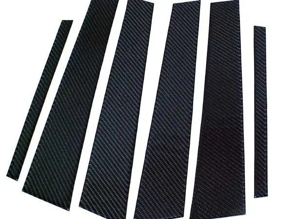 CARBON FIBER DOOR PILLAR PANELS 6PCS/SET for BMW E90 3-series B284B