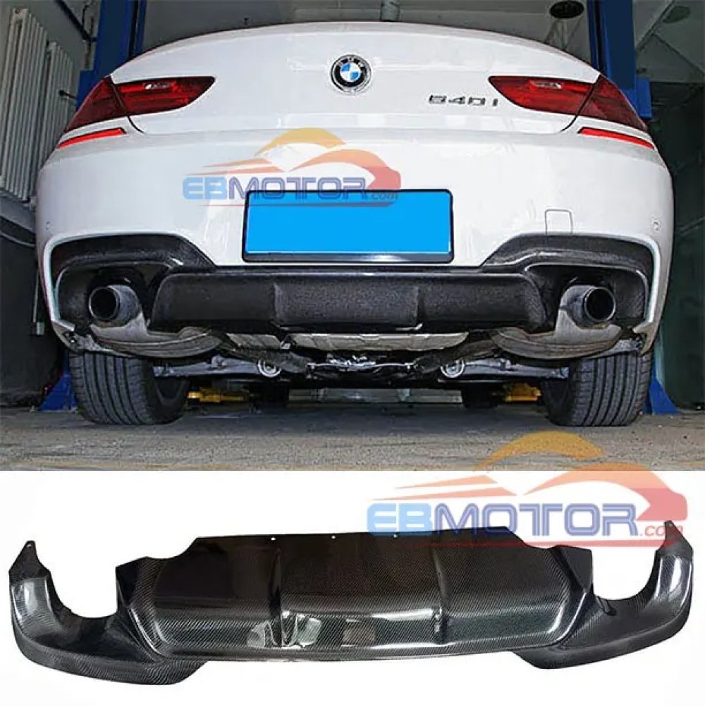 Real Carbon Fiber Rear Diffuser For BMW F06 F12 F13 Grand Coupe 640i M-Sport B289