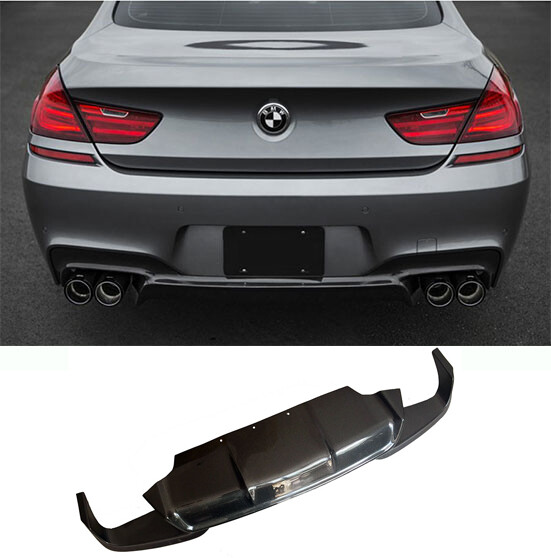 Real Carbon Fiber Rear lip Diffuser For BMW F06 F12 F13 6-Series M-Sport 12-2018