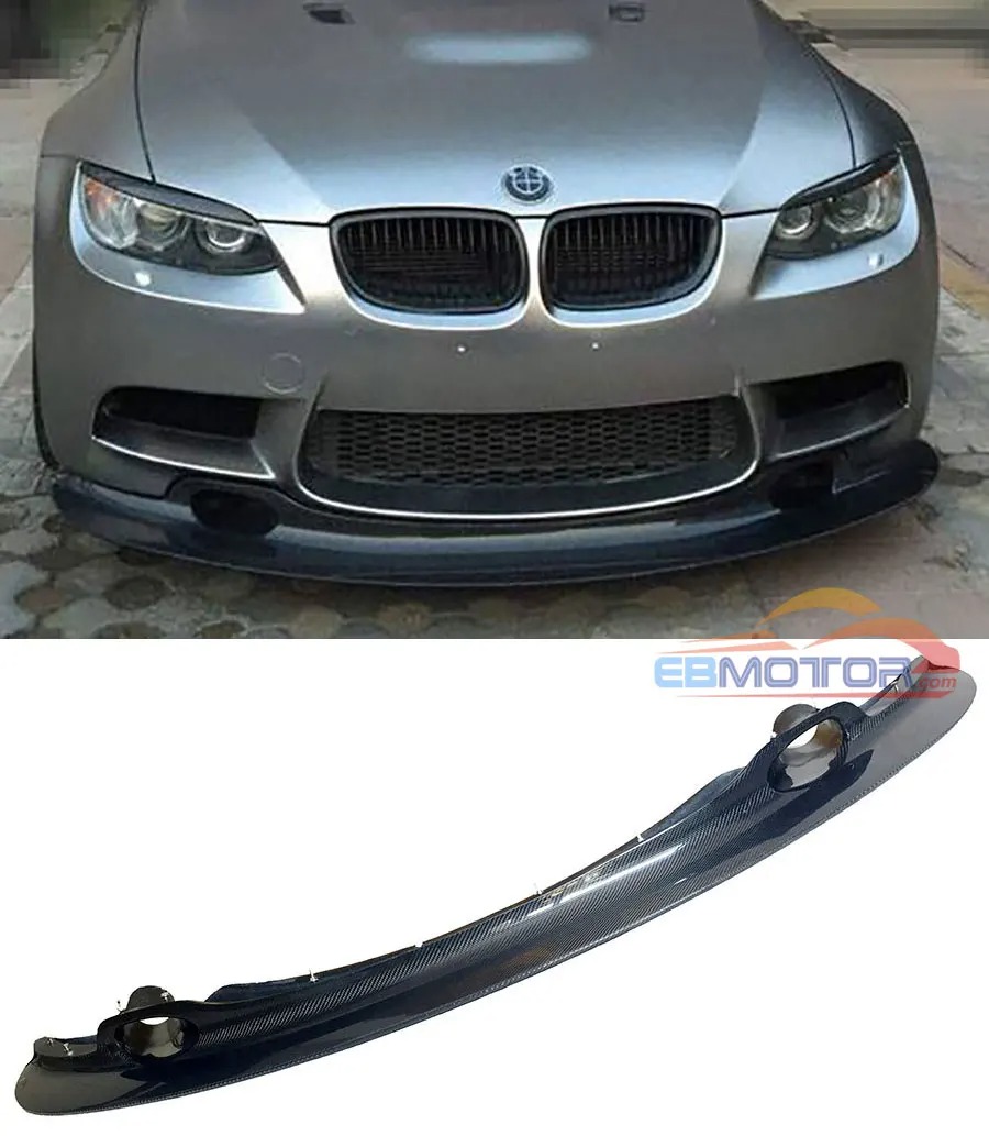 GT4 STYLE REAL CARBON FIBER FRONT LIP SPOILER FOR BMW 3 SERIES E90 E92 E93 M3 Coupe 2008-2013 B296