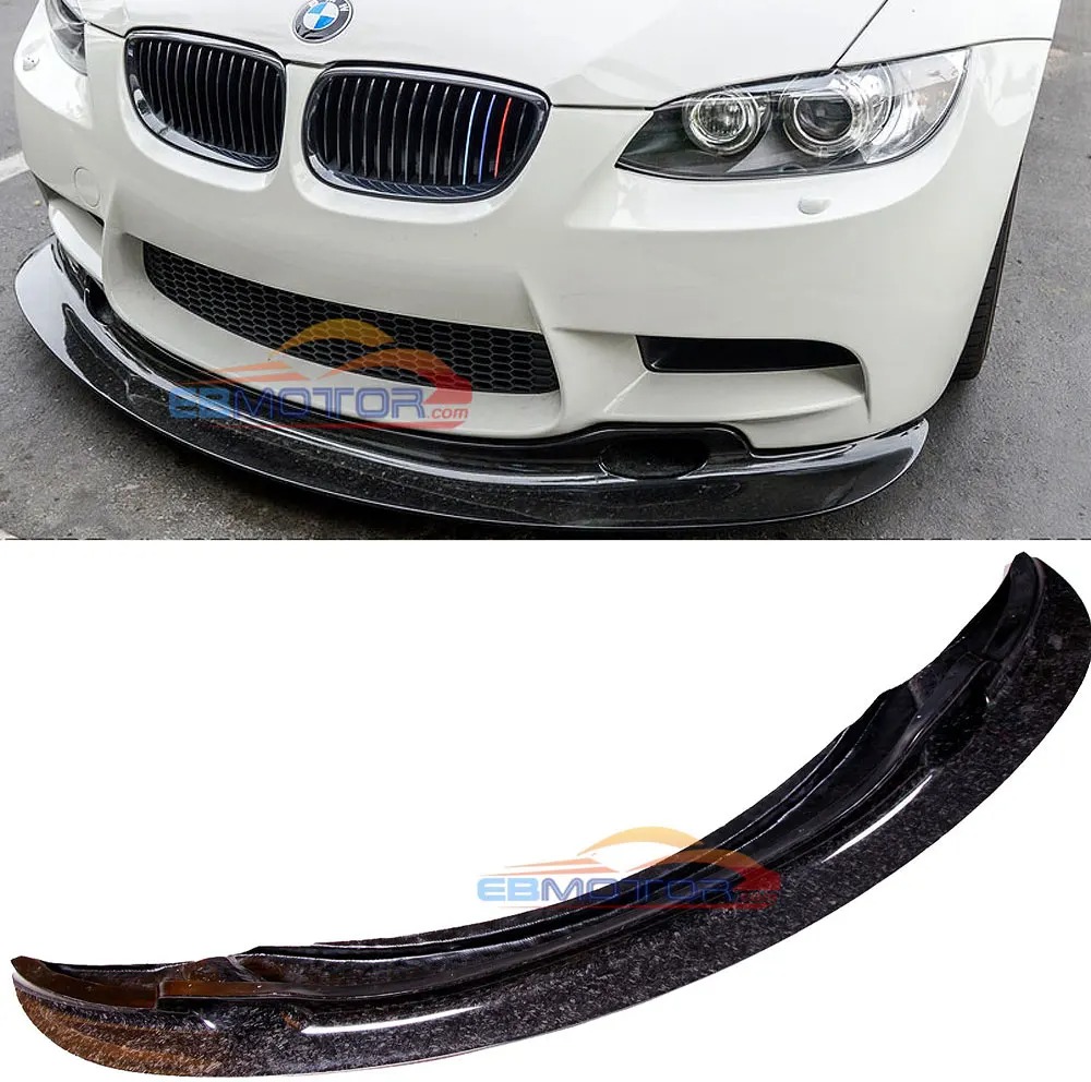GT4 STYLE New Best Forged Carbon Fiber FRONT LIP SPOILER FOR BMW 3 SERIES E90 E92 E93 M3 Coupe 2008-2013 B296D