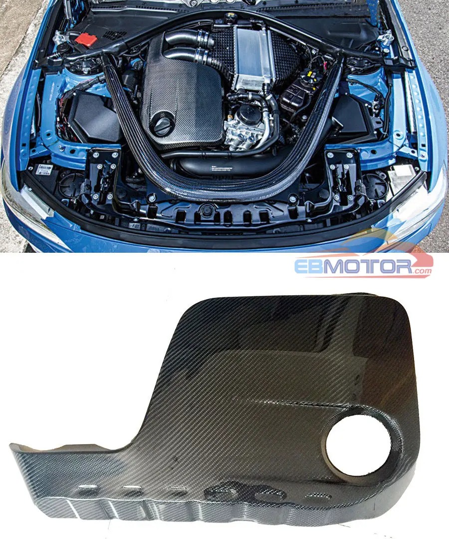 Real Carbon Fiber Engine Cover For BMW F80 M3 F82 F83 M4 B297