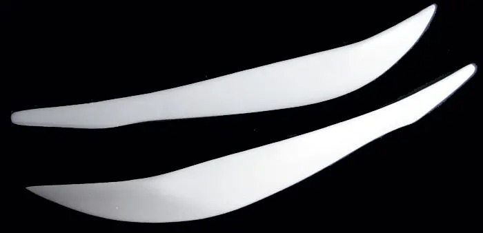 UNPAINTED L STYLE EYELID EYEBROW for BMW F30 3-Series 320i 328i 335i 2012up