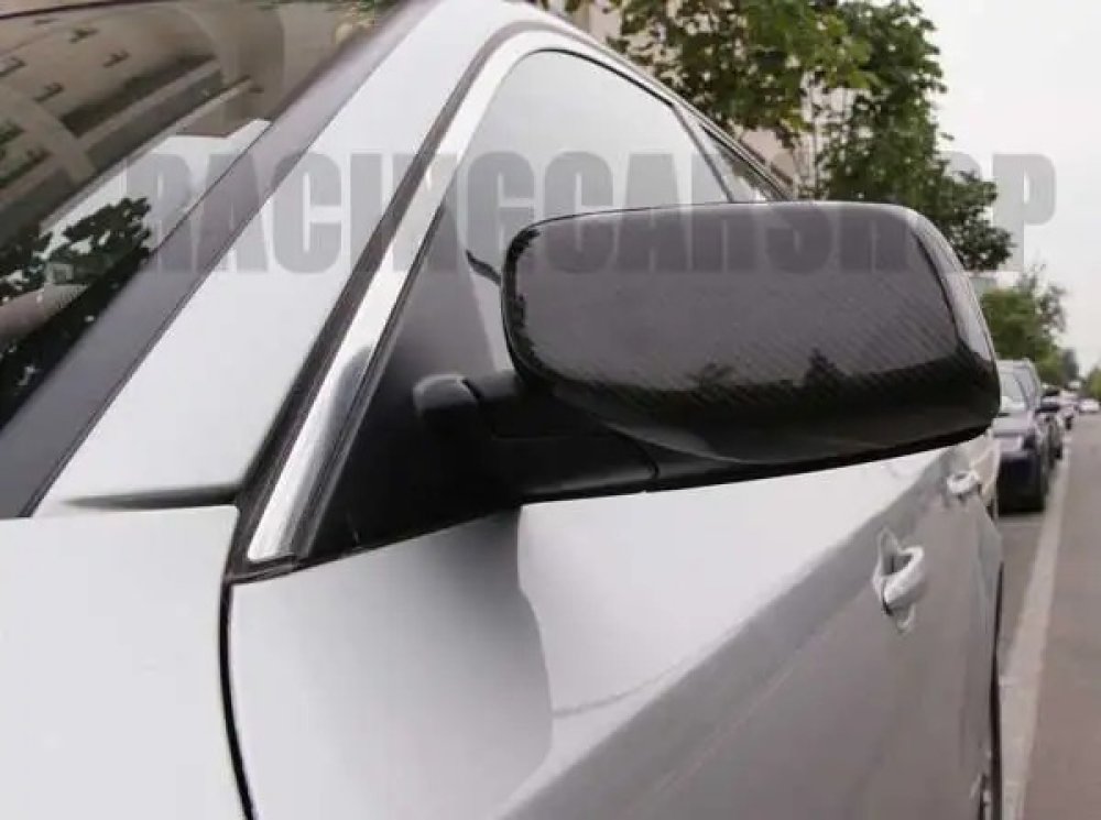Real CARBON FIBRE MIRROR COVER FIT FOR BMW E60 E63 E64 2002-2007