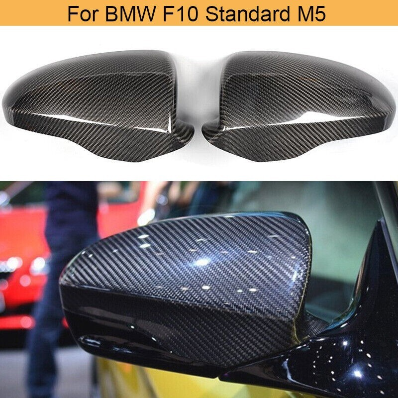 Real carbon fiber Mirror cover caps 1 pair For BMW 5 Series F10 M5 2012-2016