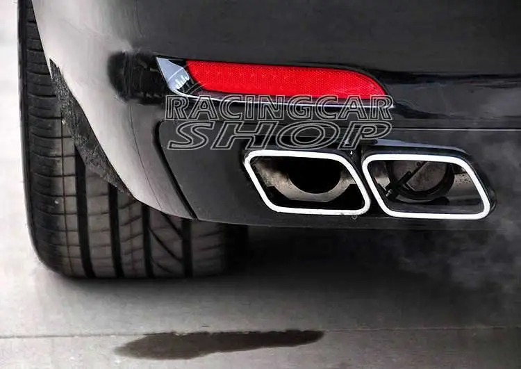 FOR BMW F01 F02 730 740i 740Li 750i 750L Change to 760 High Quality QUAD CHROME EXHAUST TAIL PIPES TIPS SET 2010UP  B326W