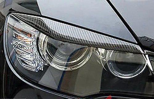 L STYLE REAL CARBON FIBER EYELID EYEBROW for BMW E71 X6 X6M 2008UP