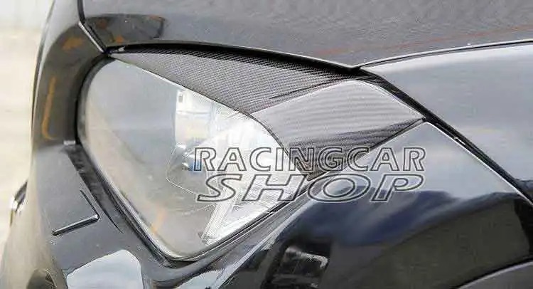 Real Carbon fiber Head light Eyelid Eyebrow lines For BMW X1 E84 2009UP B336E
