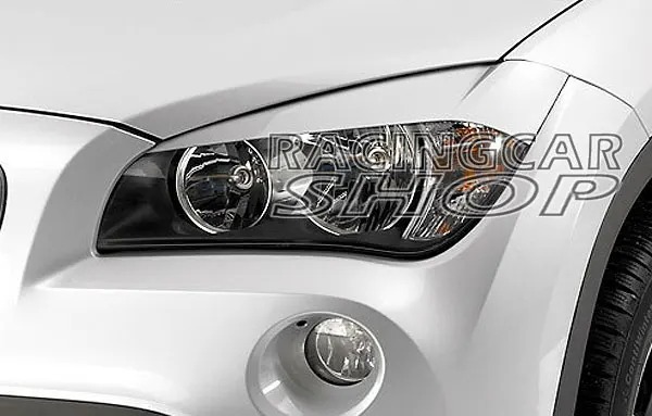 UNPAINTED Head light Eyelid Eyebrow lines For BMW X1 E84 2009UP