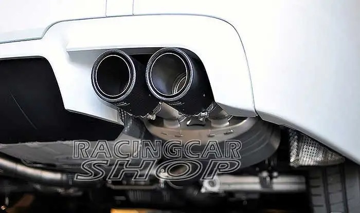 AK Style Carbon Fiber Quad Exhaust Muffler Tips Pip 1PAIR FOR BMW BENZ B349W
