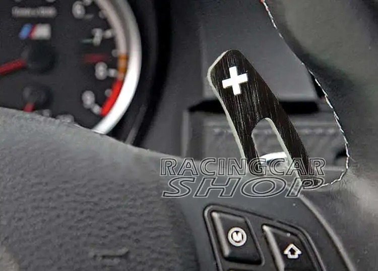 BLACK ALUMINUM SHIFT PADDLE shifter Paddles for BMW E9X M3 E90 E92 E93 M3 B353AB