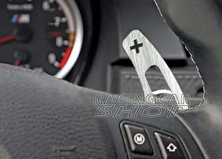 Silver ALUMINUM SHIFT PADDLE shifter Paddles for BMW E9X M3 E90 E92 E93 M3 B353AS