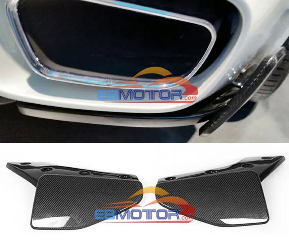 Real Carbon Fiber Rear Lip Splitter Rear Side Valences 1 Pair For BMW F15 X5 M-Sport Bumper 2014UP