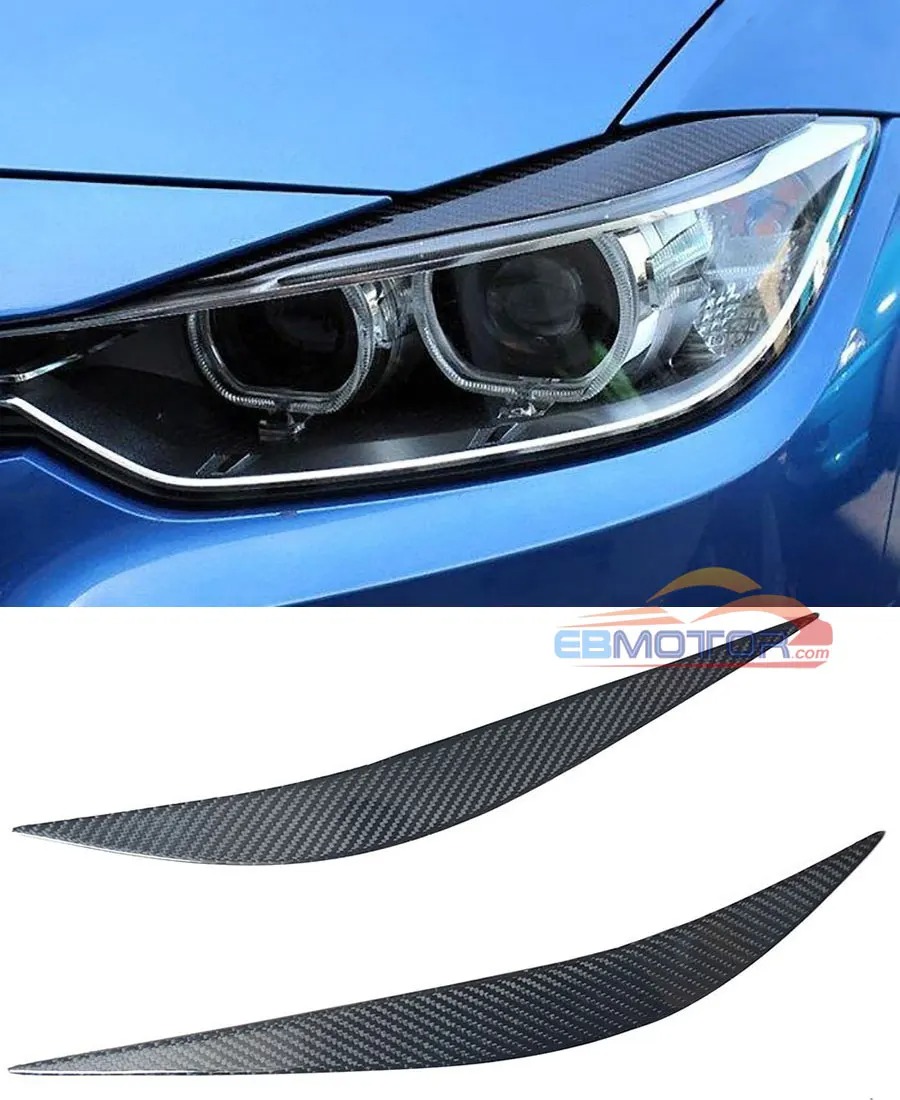 Real carbon fiber eyelid 1pair for BMW F32 F36 F80 M3 F82 F83 M4 2014UP B373E