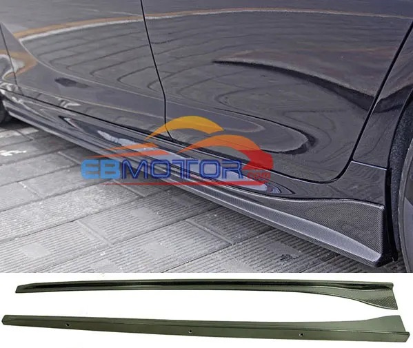 3D Style Real Carbon Fiber Side Skirts 2 Pcs For BMW F06 640i 650i M6 Grand Coupe M-Sport Package 2013UP  B377