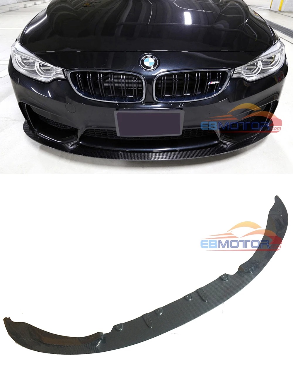Real carbon fiber 3D Style Front Lip spoiler For BMW F80 M3 F82 F83 M4 2014UP B379