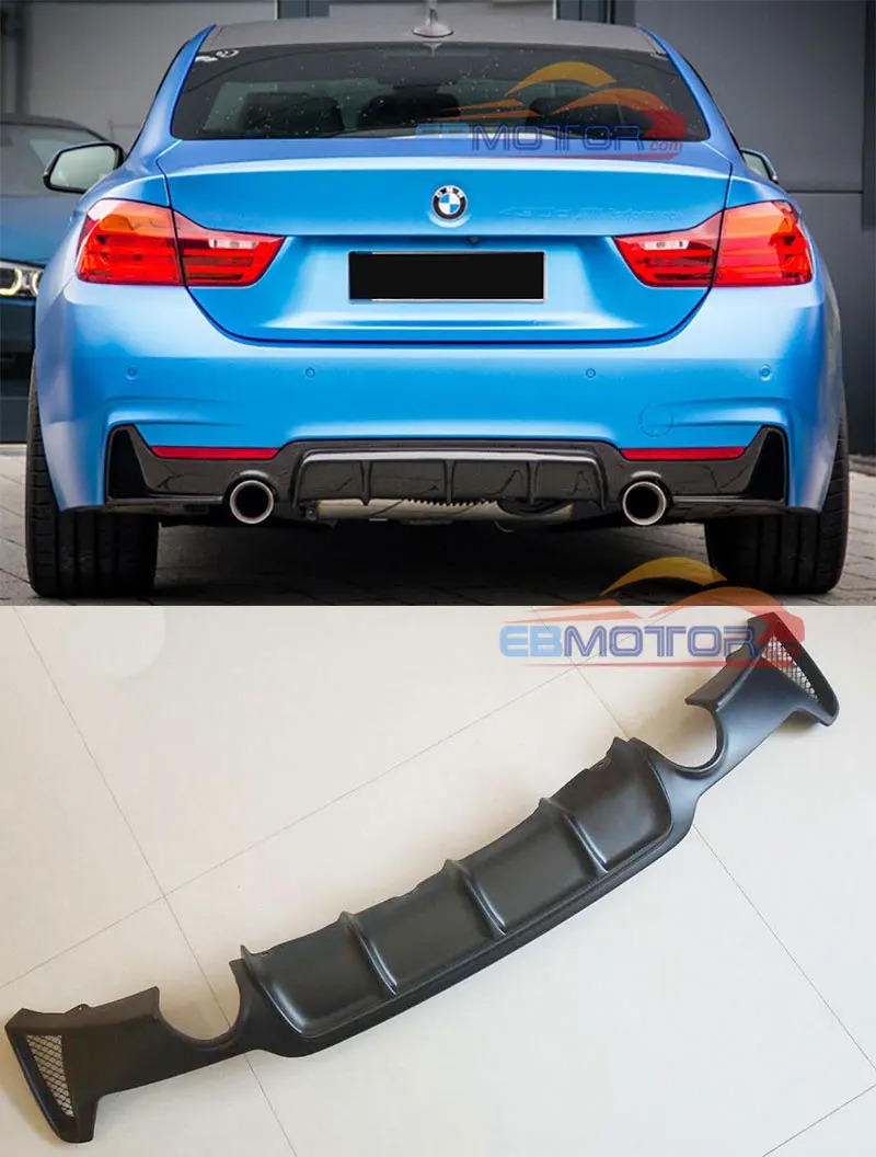 unpainted Performance fiber glass Rear Diffuser For BMW F32 F33 F36 435i GranCoupe M-Sport Models 2014UP B381F