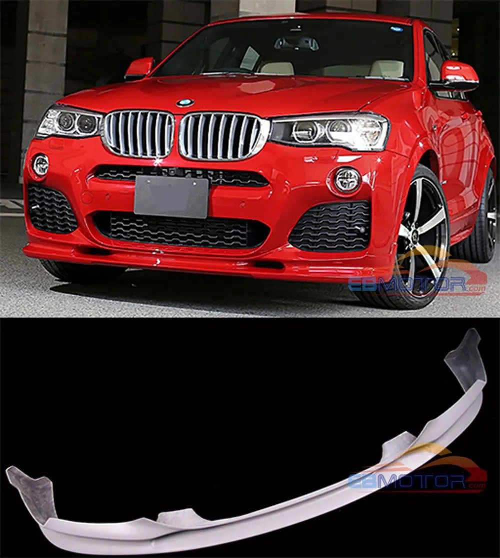 UNPAINTED 3D Style Front Lip Spoiler For BMW X4 F26 M- Sport Model 2014UP B389F