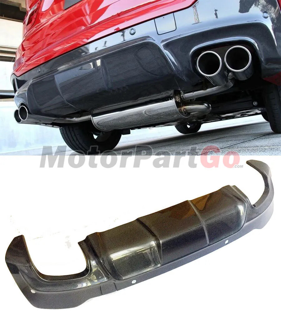 Real carbon fiber rear lip diffuser Spoiler for BMW X4 F26 M-Sport model 2014-18