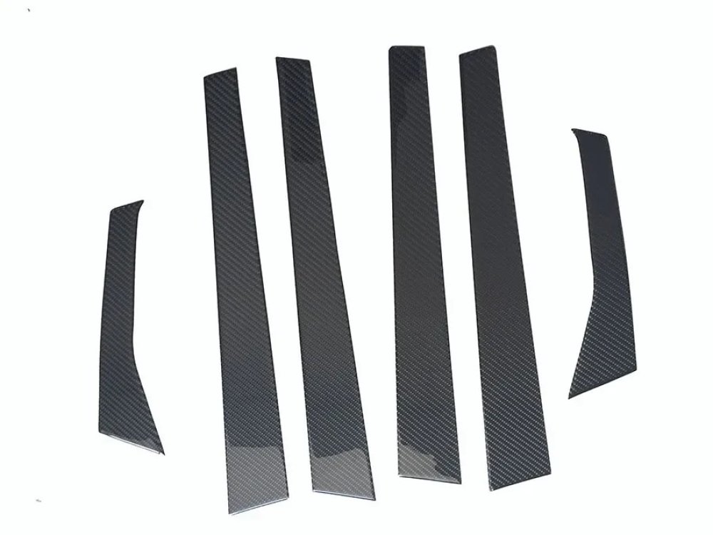 REAL CARBON FIBER DOOR PILLAR PANEL For Mercedes BENZ W163 98-05 B393