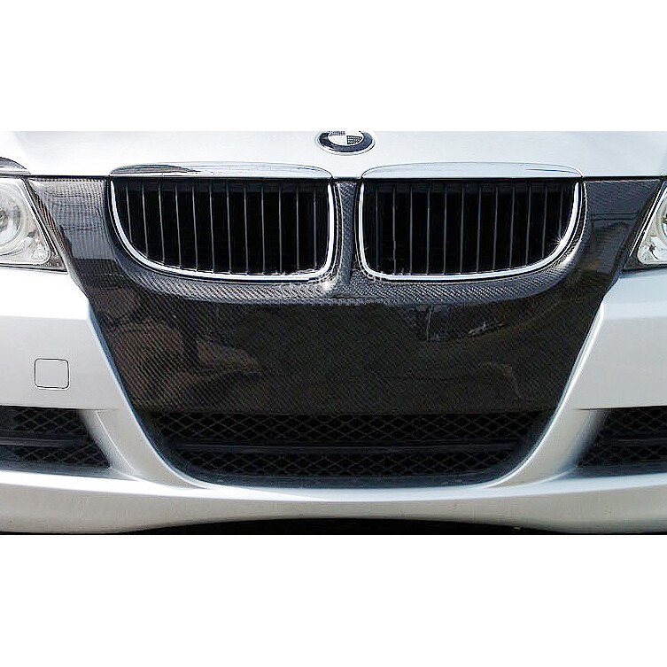 Real CARBON FIBER Front BUMPER MOLD Grill COVER for BMW E90 E91 3-SERIES 06-2008