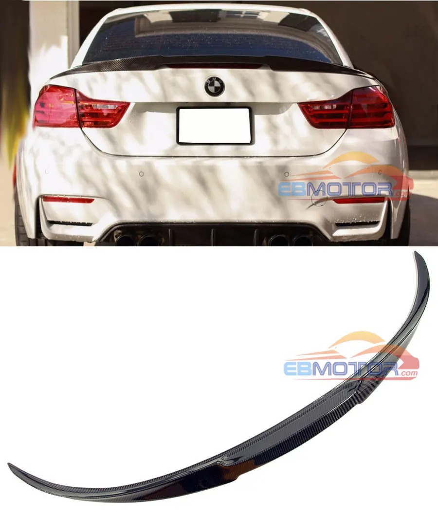 Real Carbon Fiber Trunk Lip Spoiler For BMW F33 F83 M4 Convertible 2014UP B403