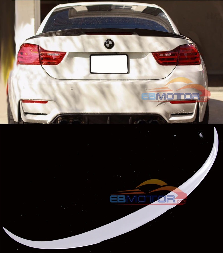 UNPAINTED Fiber Glass Trunk lip Spoiler for BMW F33 F83 M4 Convertible 2014UP B403F